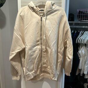 brandy melville christy zip up hoodie